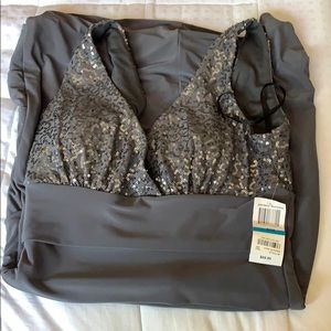 B darling gun metal dress 9/10